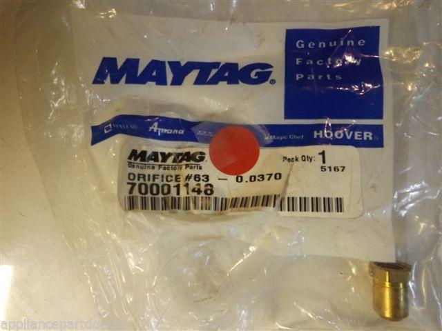 Maytag Dynasty Cooktop 70001148 Orifice No.63 - 0.0370 NEW IN BOX Maytag Dynasty Cooktop 70001148 Orifice No.63 - 0.0370 NEW IN BOX